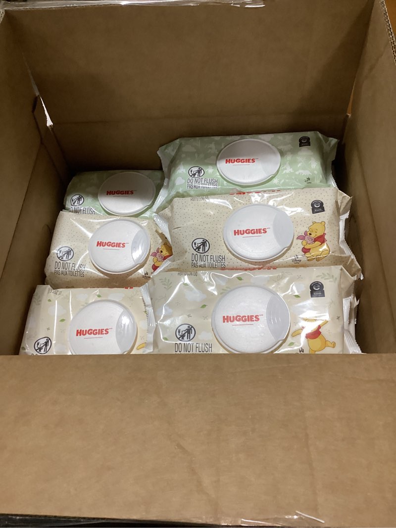Condition photo showing New/Like New for Huggies Natural Care Sensitive Baby Wipes, Unscented, Hypoallergenic, 99% Purified Water, 15 Flip-Top Packs (960 Wipes Total) 64 Count (Pack of 15)