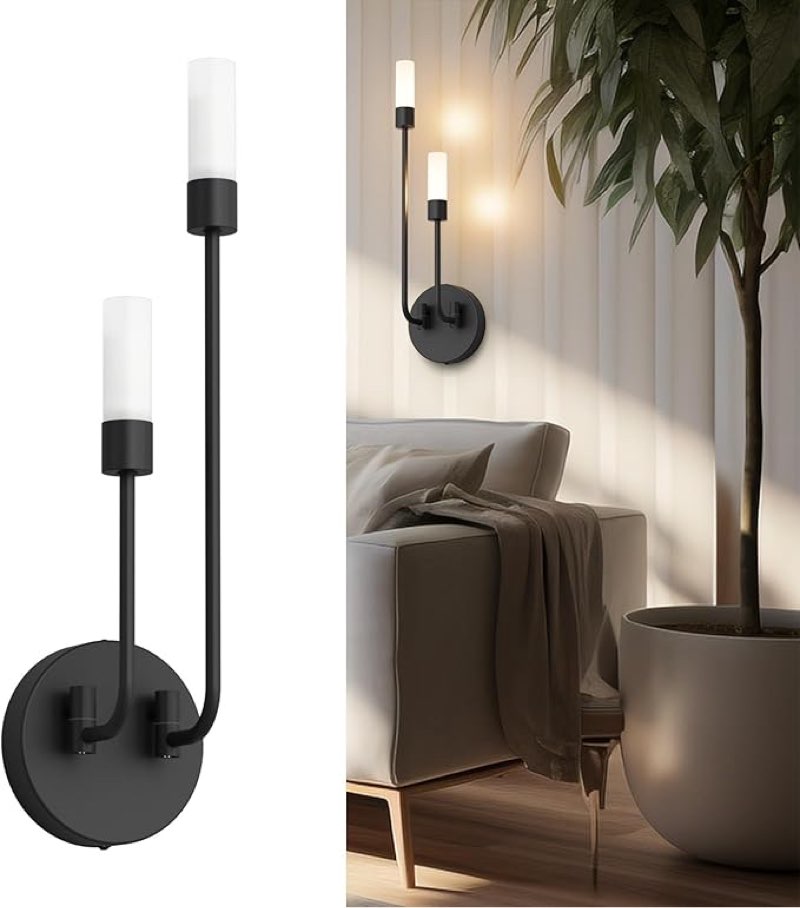 tipace odem wall scance led...am white light (with g9 bulb) #a made in china hw805-black-1p