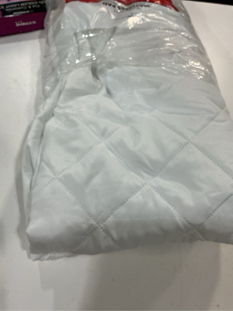 Condition photo showing As Is for mainstays super soft quilted mattress pad, twin/twin-xl 39 in x 80 in