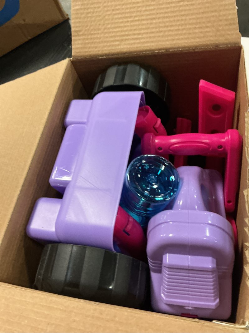 Condition photo showing Good Condition for bubble lawn mower for kids ages 3-8, 3-in-1 bubble machine with 10 bubble solution refills, outdoor push toy for toddlers boys girls, easter summer birthday gift for 3+ year old purple