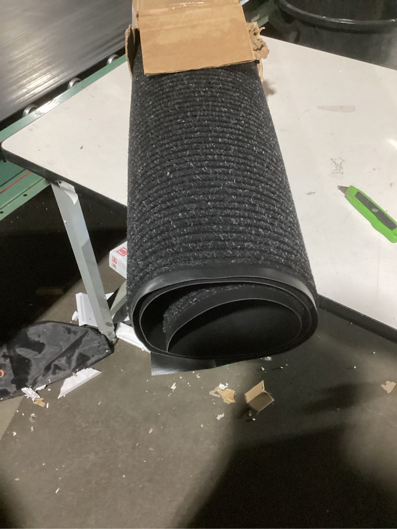 tanyoyo 3' x 6' commercial grade door floor mat brush step entrance mat vinyl backed utility doormat heavy duty floor rugs commercial outdoor carpet indoor entrance mat?black