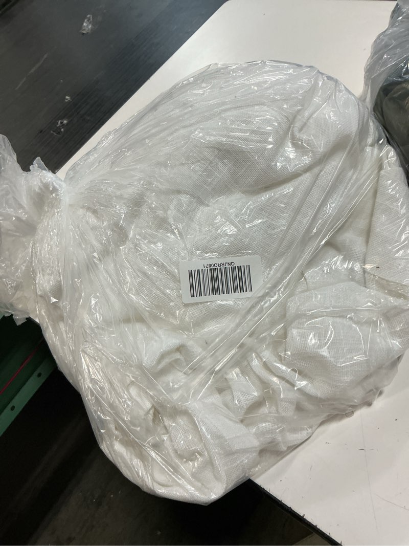 Condition photo showing Good Condition for cotton sheer curtain set (set of 2), 48x108, white
