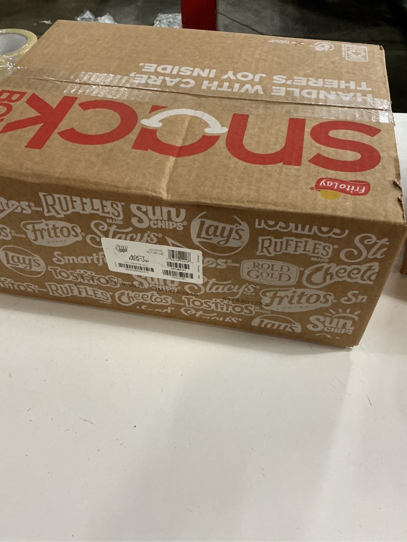 Condition photo showing Good Condition for (Used by sep 9 2025)SunChips 100% Whole Grain Chips, Variety Pack, 1 oz Bags, Pack of 40, No Artificial Flavors, Colors Variety Pack 40 Count (Pack of 1)