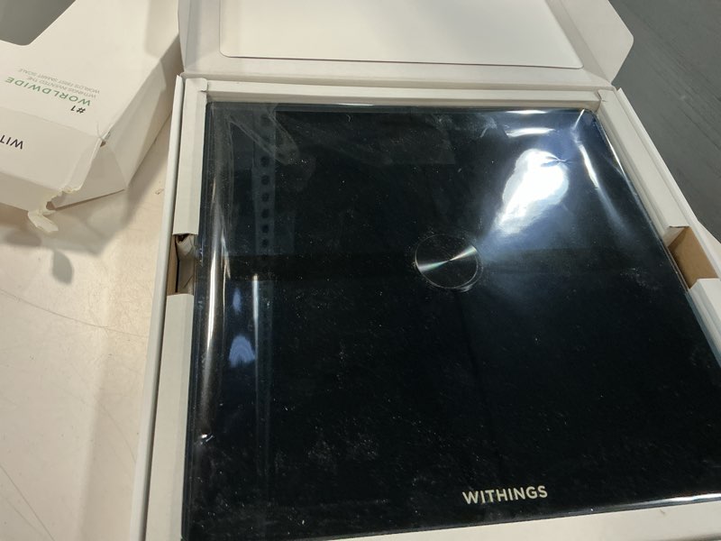 Condition photo showing Good Condition for WITHINGS Body Smart - Accurate Scale for Body Weight and Fat Percentage, Body Composition Wi-Fi and Bluetooth Weight Scale, Baby Weight Scale, Smart Scale Apple Health Compatible, Bathroom Scale