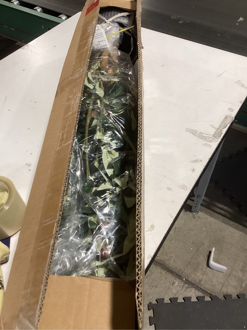 Condition photo showing Good Condition for Bellacat Faux Olive Tree 7ft?Olive Trees Artificial Indoor with Natural Wood Trunk and Realistic Lea