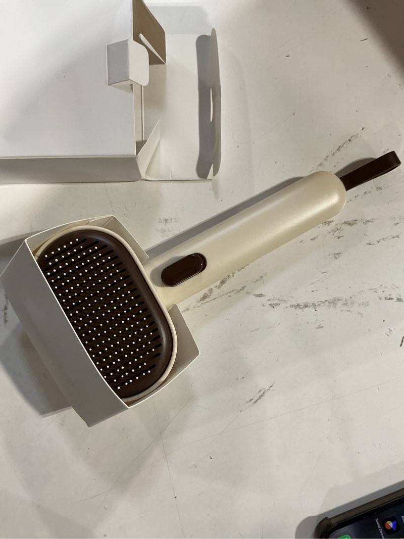 Condition photo showing Good Condition for aumuca cat brushes for indoor cats dog hair brush for shedding long or short haired cats grooming deshedding brush for dog kitten horse massage removes loose fur, brown