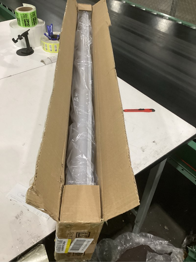 Condition photo showing New/Like New for dimmable 4ft led kitchen puff ceiling lights, 40w, 4800lm, 4000k, 4 foot led linear fixture 48 inch flush mount wraparound shop light for garage, office, fluorescent tube replacement 4ft-6" 4000k