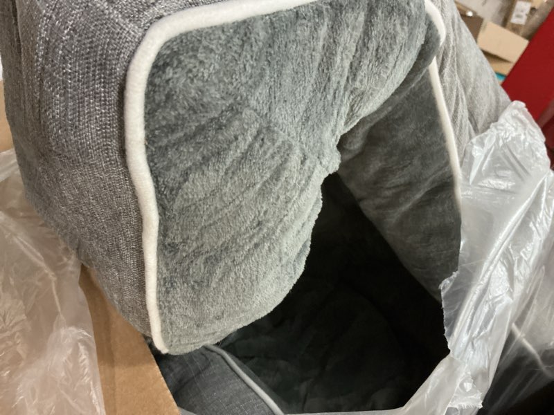 Condition photo showing Good Condition for eheyciga orthopedic dog beds for extra large dogs 44x32inch, waterproof memory foam xl pet bed with sides, non-slip and egg-crate foam big dog couch bed with washable removable cover, grey 44.0"l x 32.0"w x 6.5"th grey