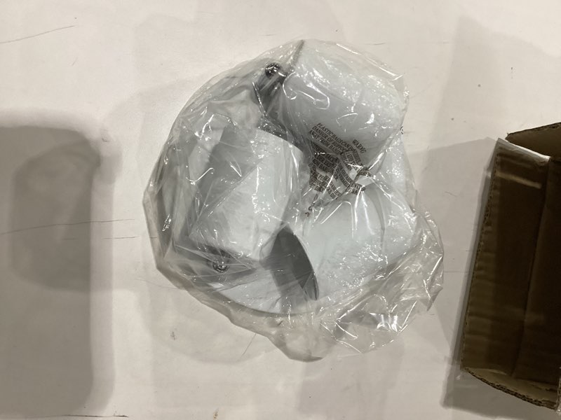 AUQUEE LED 3 Light Track Lighting Kit, LED Track Lighting Fixtures, White Round Ceiling Spot Lightin