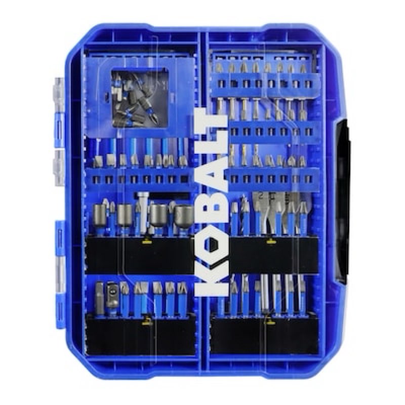 kobalt impact driver bit set 105 -piece