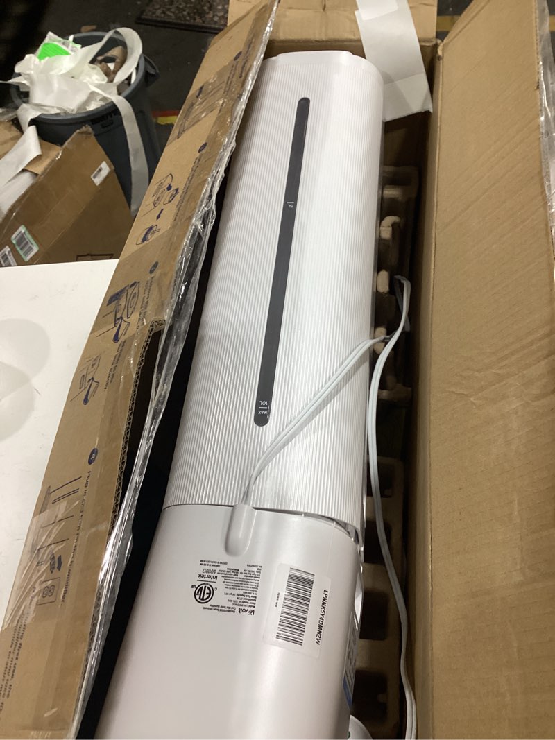 Condition photo showing As Is for LEVOIT OasisMist 1000S (10L) Smart Humidifier for Home Large Room Bedroom, Last 100 Hours Suitable for Indoor Plant, Cover up to 600ft², Easy Top Fill, Remoter & Voice Control, Auto Mode, Quiet, White Smart Cool Mist Humidifier 10L