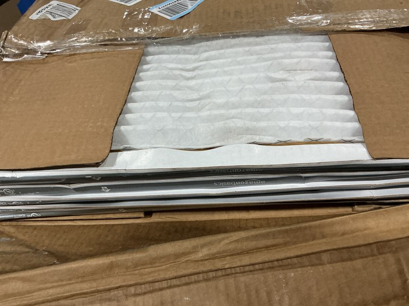 Condition photo showing As Is for Amazon Basics 16x25x1 Air Filter 6 Pack, MERV 11 AC Furnace Filters (Actual Size: 15.75" x 24.75" x 0.75") 16x25x1 Merv 11