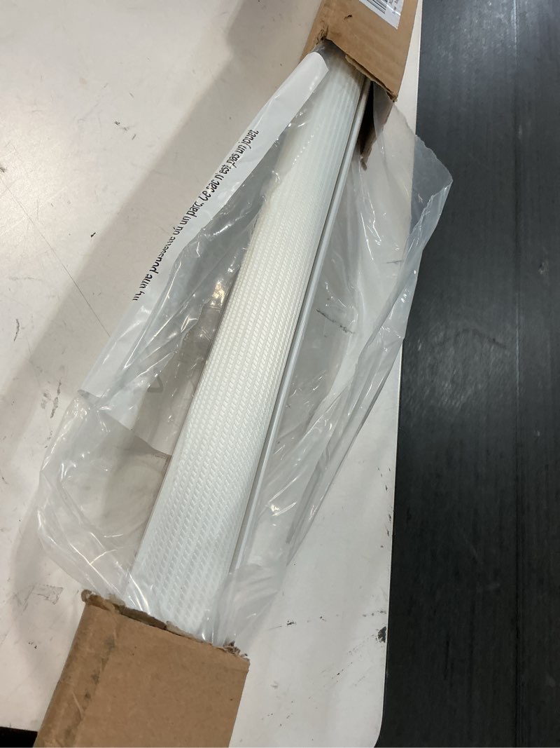 Condition photo showing Good Condition for lazblinds no drill cordless zebra blinds for indoor windows, dual layer light control roller shades for day and night, light filtering sheer shades for home, 45" w x 72" h, white white 45" w x 72" h