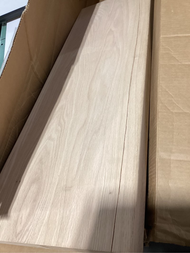 Condition photo showing As Is for Solid Red Oak Stair Tread with Large (1 3/4") Square Nose Profile (36" x 11 1/2")