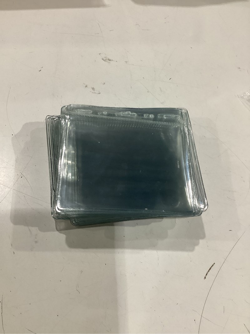 Condition photo showing Good Condition for 100 pcs clear plastic horizontal name badge id card holders