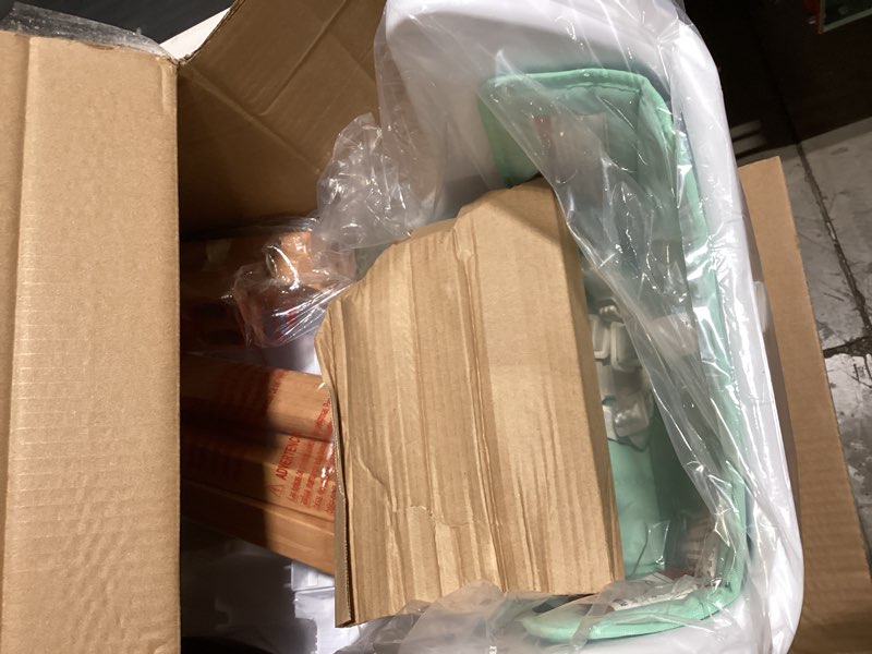 Condition photo showing Good Condition for évolur zoodle 3-in-1 high chair in mint | convertible wooden baby feeding chair with dishwasher safe removable tray, adjustable footrest, padded cushion, 5-point harness for infants & toddlers