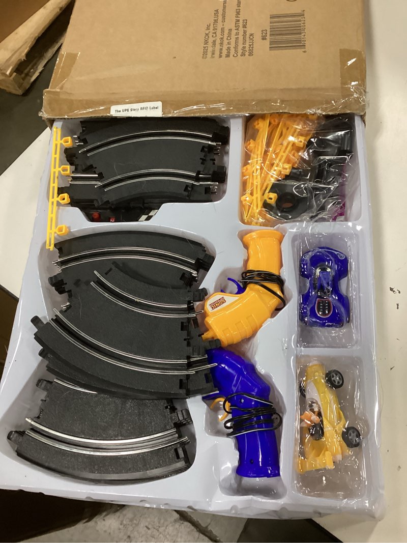 Condition photo showing As Is for NKOK Sonic & Tails RC Slot Car Set Race Set Vehicle, Black, Cars Rase on Figure-8 Track, Features a Lap Counter, Perfect Item for Kids, Ages 5 and up