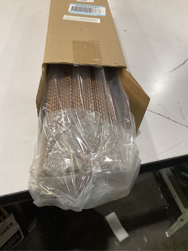 LazBlinds No Tools No Drill Cordless Bamboo Roman Shades, Light Filtering Window Treatment, Roll Up 