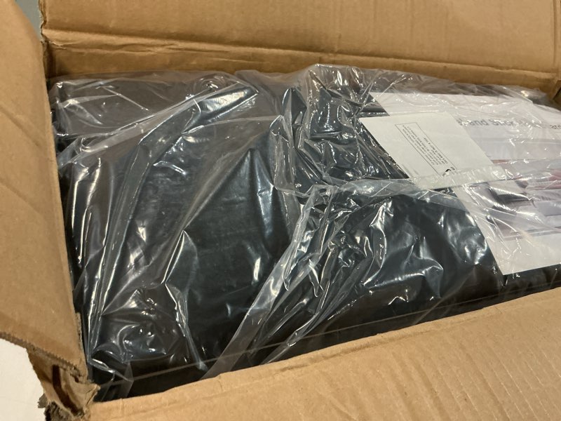 Condition photo showing Good Condition for Leather Black Peel and Stick Headboard King Size, 12PCS Upholstered Wall Mounted Bed Panels, Tufted Headboard for Adjustable Bed and Bedroom Wall Decor, 10"x24" Each, Leather - Black Leather - Black King