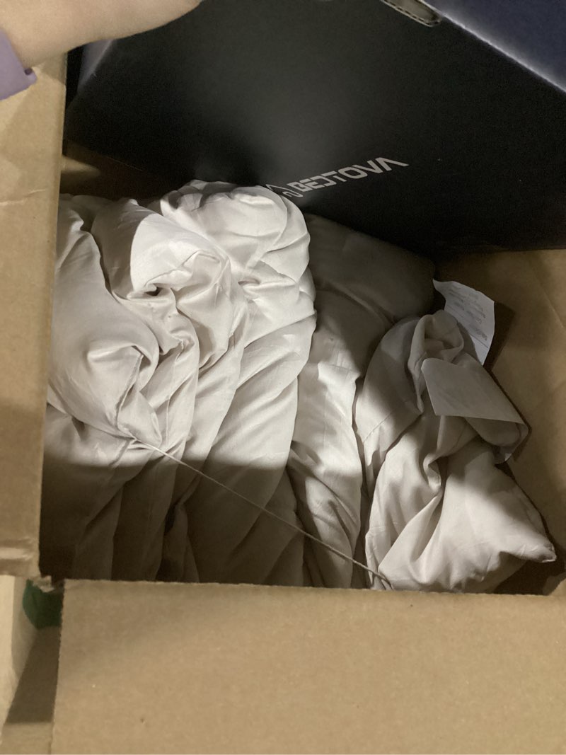 Condition photo showing Good Condition for Bedsure Queen Comforter Set, Beige Soft Prewashed Bedding for All Seasons, 3 Pieces GentleSoft™ Bed Set, 1 Lightweight Comforter (90"x90") and 2 Pillowcases (20"x26") Queen(90"x90") 01 - Beige