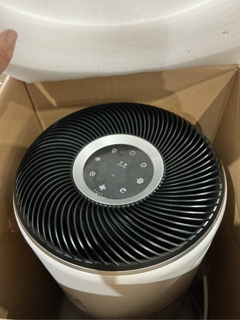 Condition photo showing As Is for levoit air purifiers for home large room up to 1733 ft² with hepa sleep mode, aham verifide, auto mode, air quality monitor, smart wifi, 3-in-1 filter for pet allergy, smoke, dust, core 400s-p, white core 400s-p white