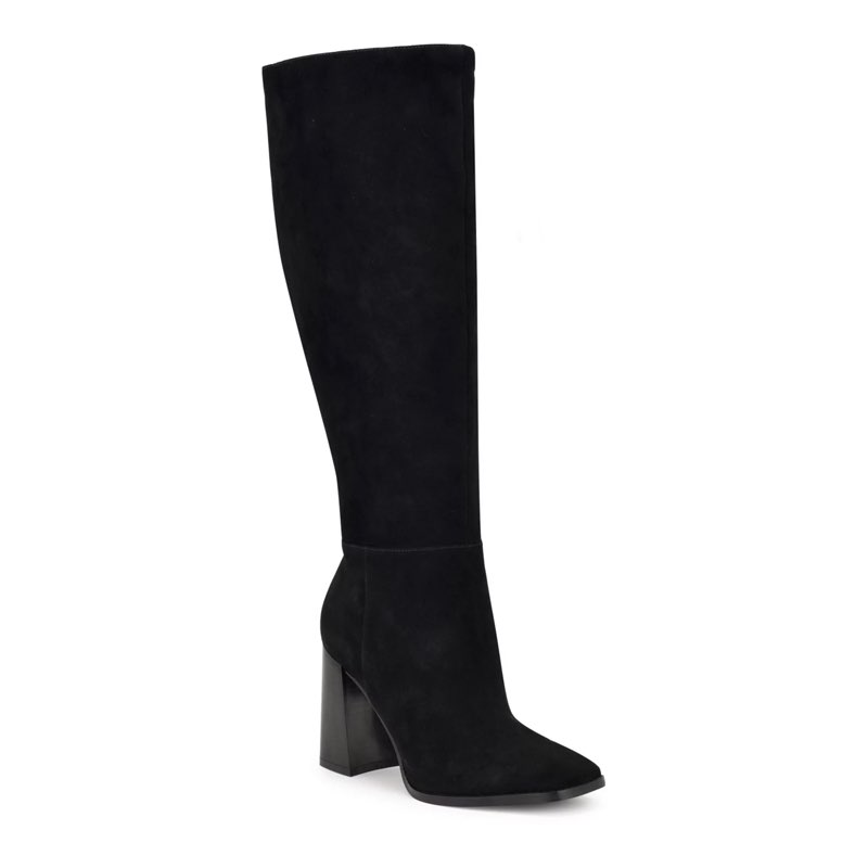 nine west women's temas boot, black 002, 6