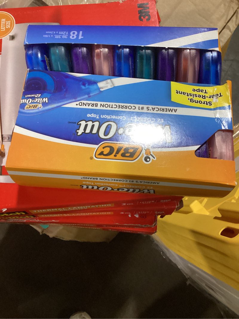 Condition photo showing Good Condition for bic wite-out brand ez correct correction tape, white, 18-pack for school supplies