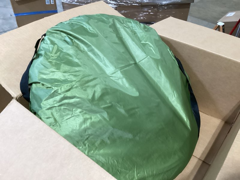 Condition photo showing As Is for anngrowy pop up privacy shower tent - portable outdoor camping bathroom toilet changing dressing room - upf40+ waterproof army green