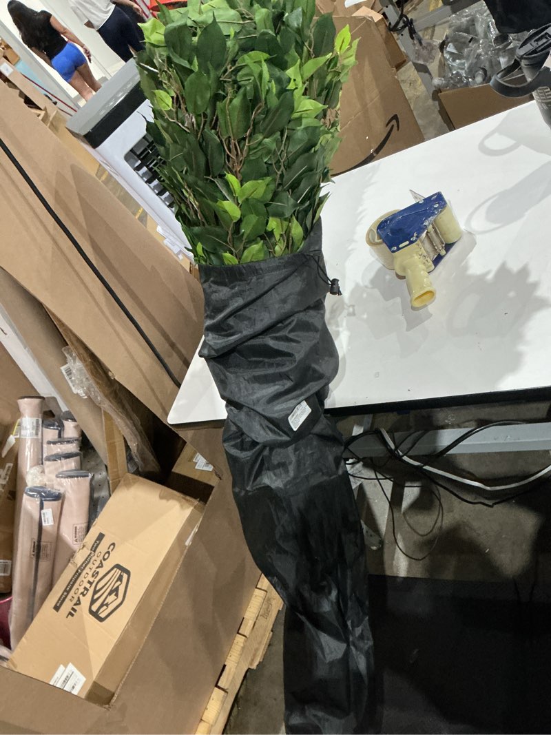 Condition photo showing As Is for artificial ficus tree