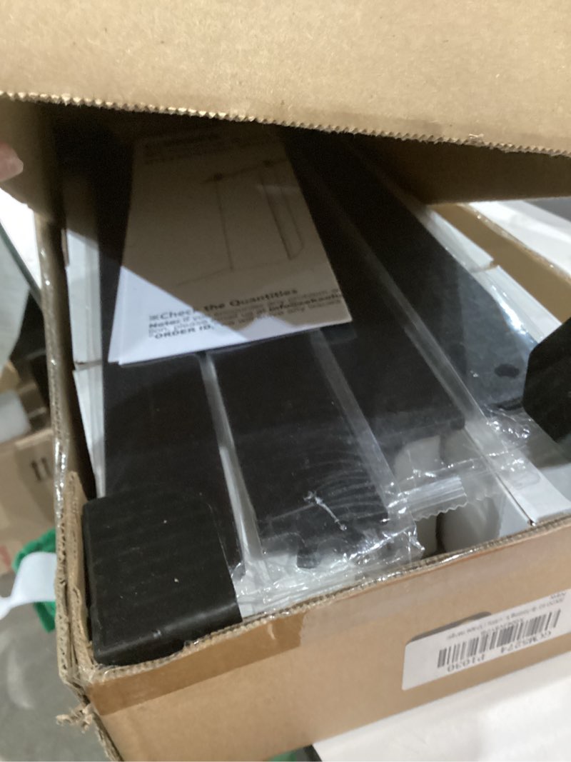 Condition photo showing As Is for ZEKOO Bifold Barn Door Hardware: 60 inch Bi Folding Door Hardware Kits for 56" Closet Doors - Easy Assembly Smoothly Quietly Bifold Doors Track Kit - J Shape Top Mount Roller - Bi fold Hardware Only 60" Track for Four 14" Door Panels (Hardware only) J Shape Bifold Barn Door Kit