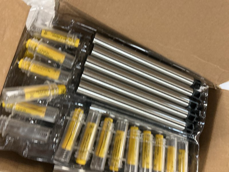 Condition photo showing As Is for denicmic solar lights outdoor 15 pack waterproof 6000k cold white led stainless steel stake outside lights for yard pathway garden driveway walkway landscape path lighting cold 15pack