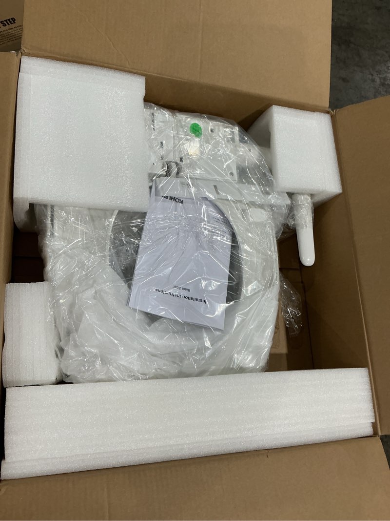 Condition photo showing Good Condition for kohler purewash m250 manual elongated bidet toilet seat, white, quiet-close lid prevents slamming, cool water, easy installation with quick-release hinges, adjustable spray position & pressure white elongated