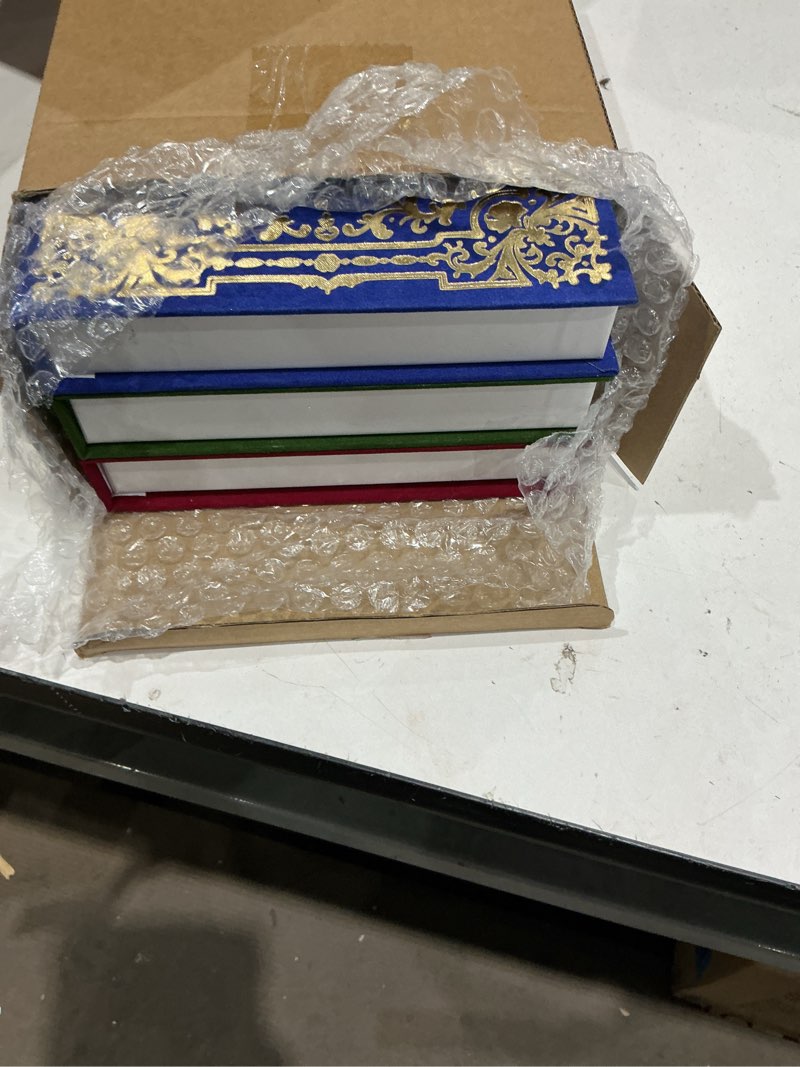 Condition photo showing Good Condition for retro book tissue box cover rectangular vintage square tissues holder decorative faux book tissue cover boxes rectangle dispenser napkin case elegant home decor for living room bookshelf car