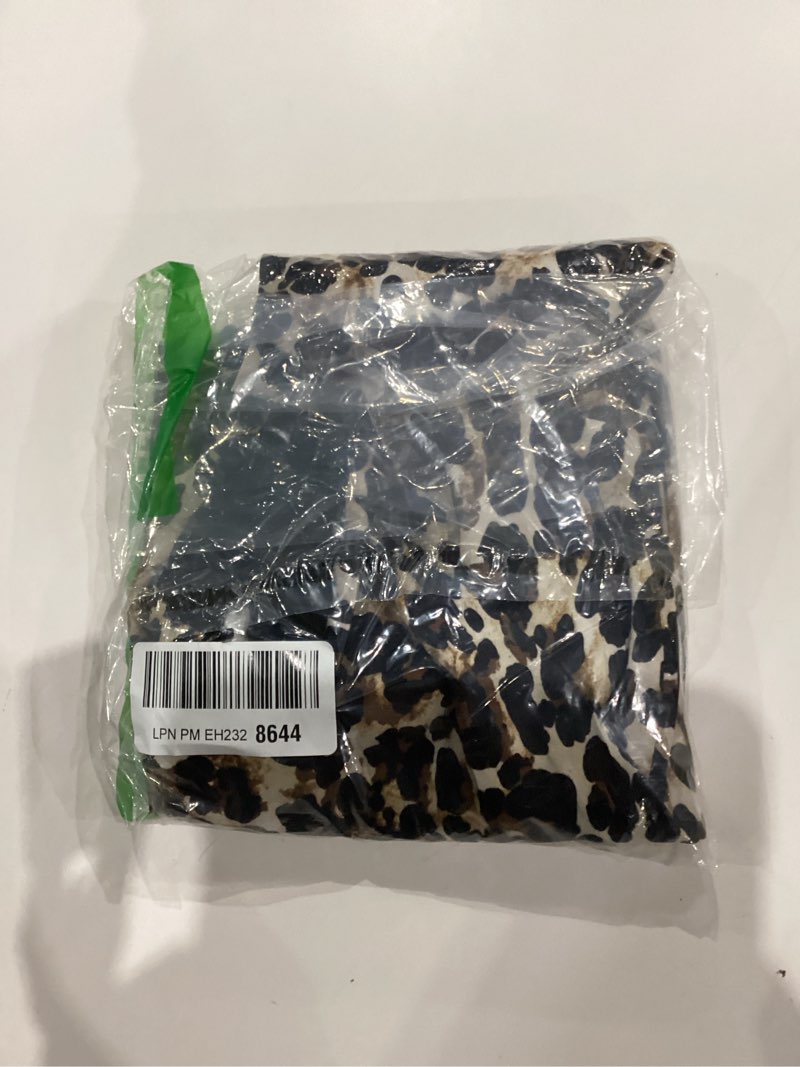 Condition photo showing New/Like New for CHEETAH Women's Satin Maxi Skirt High Waisted Elastic Waistband Silk A-Line Casual Party Leopard Print Long Skirts for Women X-Small 