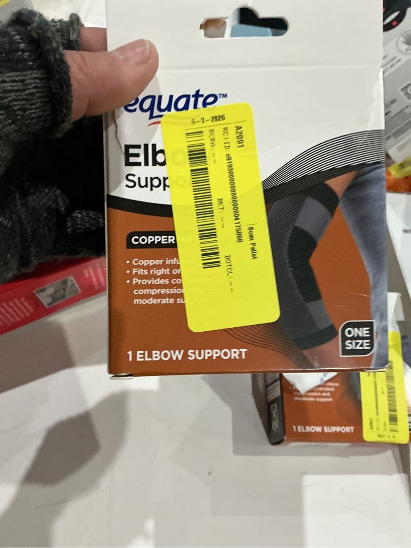 Condition photo showing Good Condition for equate copper infused elbow support for compression and moderate support, 1 count, one size