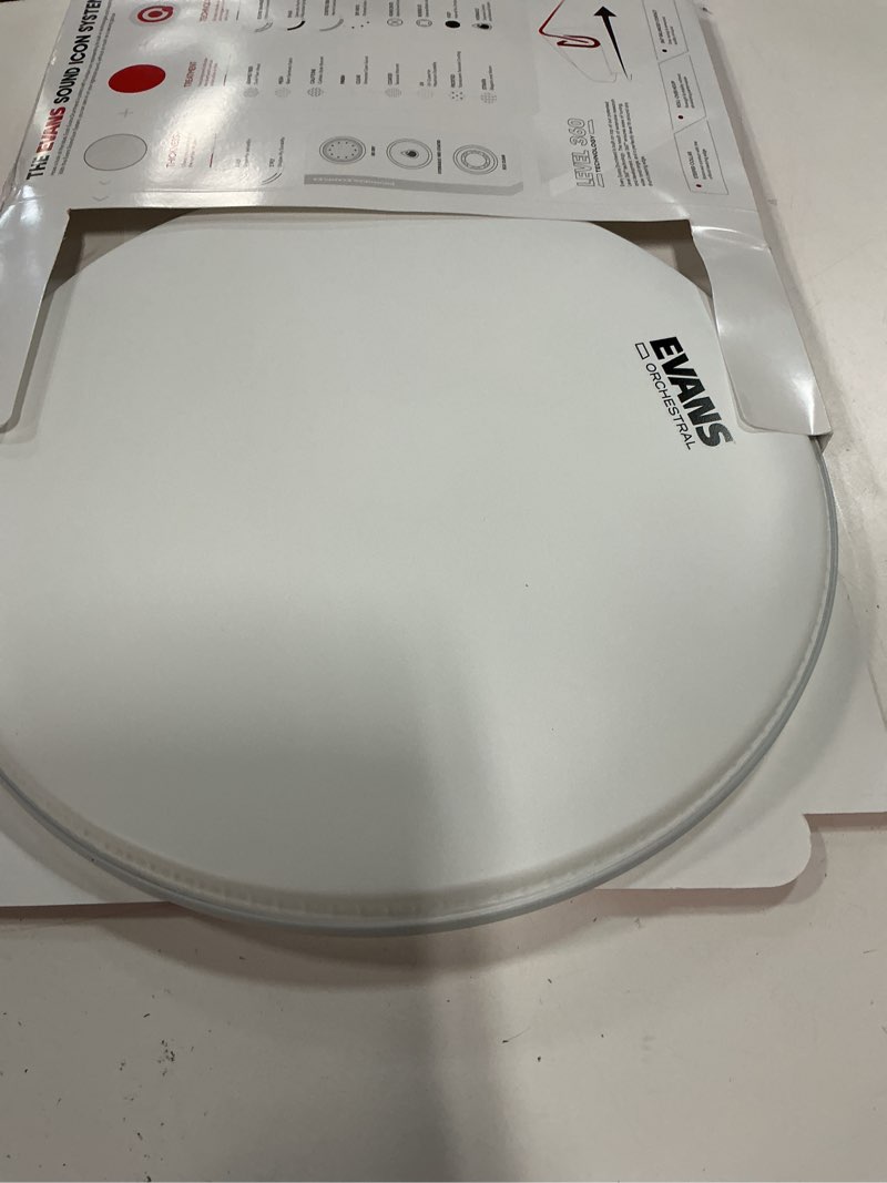 Condition photo showing Good Condition for Evans Orchestral Coated White Snare Drum Head, 14 Inch