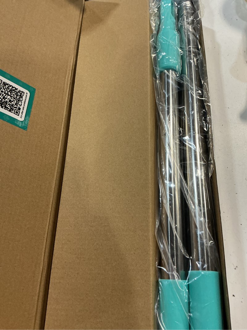 Condition photo showing New/Like New for carpet rake for pet hair removal - 60" adjustable long handle carpet rake, 3 in 1 reusable pet hair removal tool kit, cat dog fur rakes scraper carpet broom for carpets, rugs, mats 60inch green