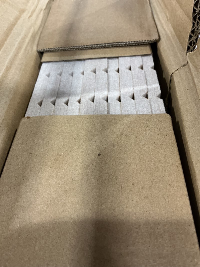 Condition photo showing New/Like New for Art3dwallpanels 10 Pack Acoustic Panels, 48" X 12" X 0.35" Soundproof Wall Panels, Self Adhesive High Density Sound Absorbing Acoustic Treatment for Recording Studio, Office, Light Camel 10 Pack 12''x48'' Camel