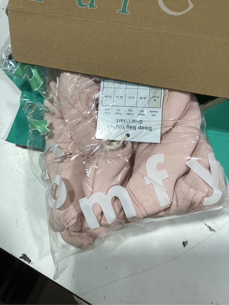 Condition photo showing As Is for purcomfy supersoft toddler sleep sack with feet 1.0 tog premium bamboo viscose sleep bag walker with legs 12-18-24-2t-4t-5t blush medium