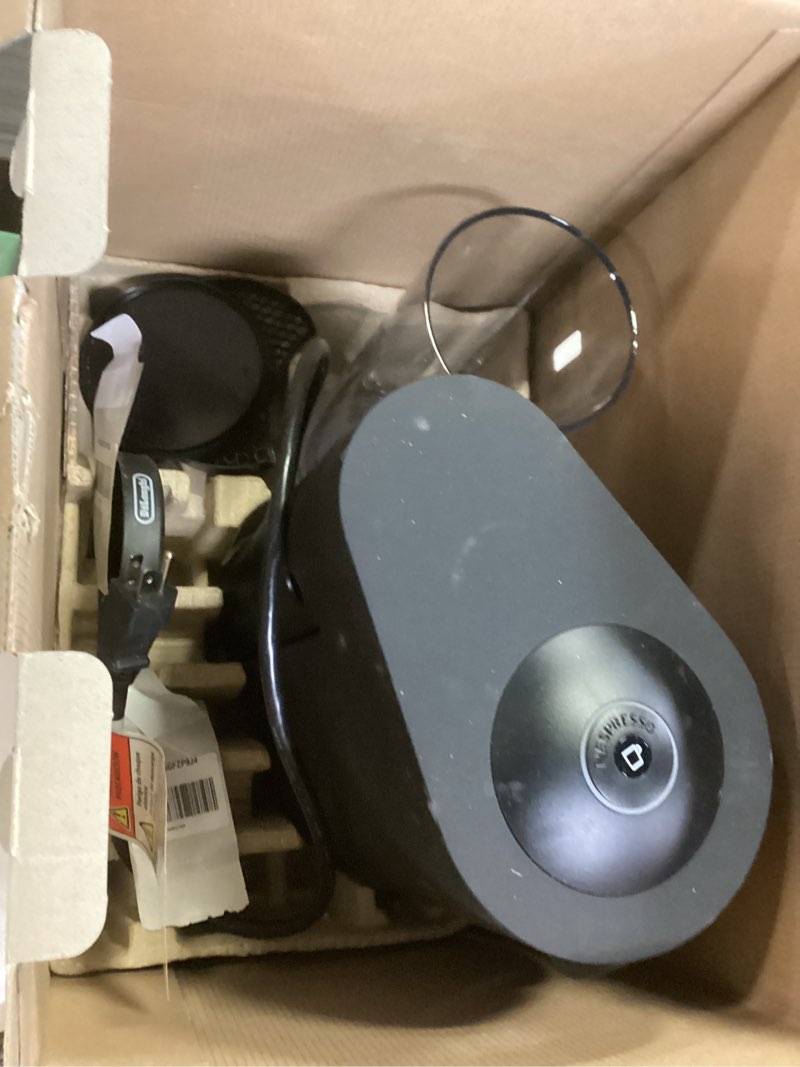 Condition photo showing Good Condition for nespresso vertuo plus deluxe coffee and espresso maker by de'longhi, matte black with aeroccino milk frother machine + frother matte black