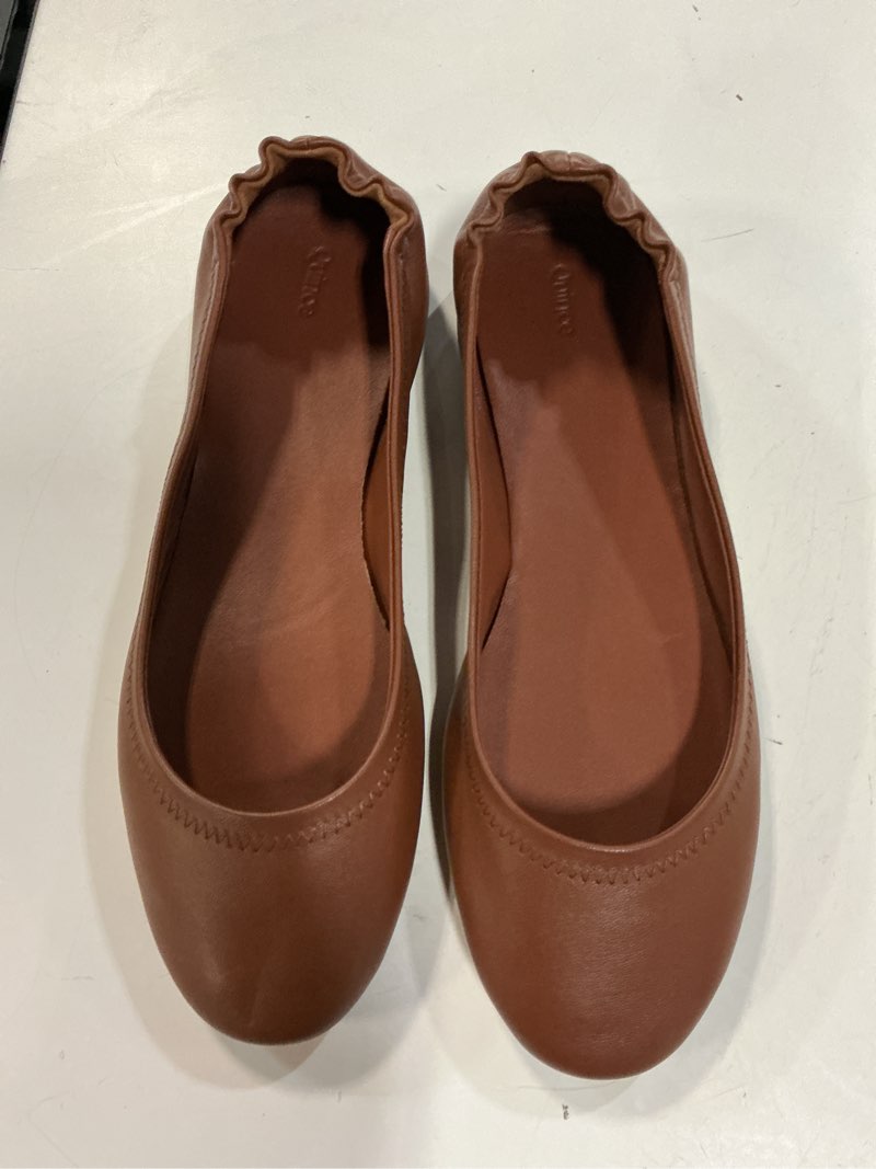 Condition photo showing As Is for italian leather on-the-go ballet flat size10