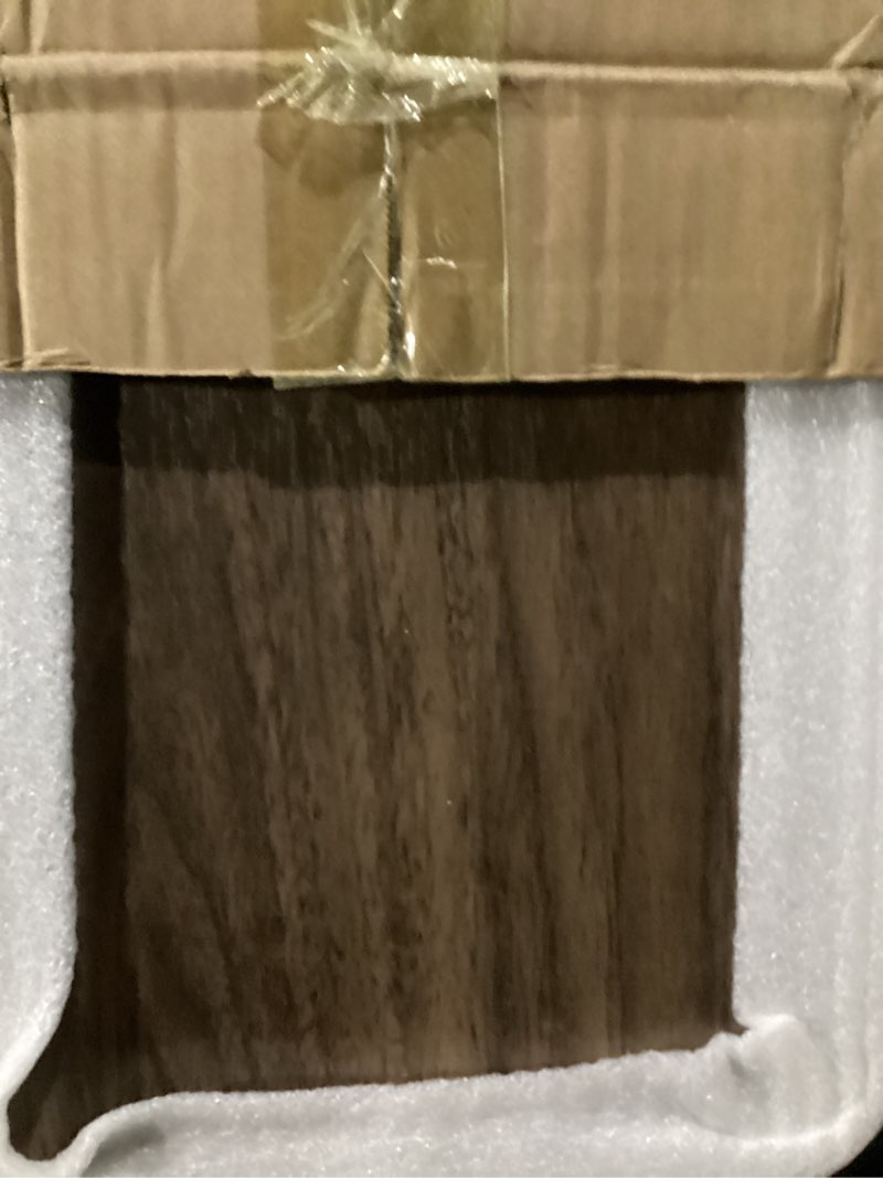 Condition photo showing New/Like New for Dual Monitor Stand Riser, 39 Inch Extra Long Wooden Desktop Monitor Riser with Storage for 2 Monitors Ultra Strong Desk Shelf Organizer Riser Ergonomic for 2 Screens/Laptop/PC/TV/Printer, Dark Walnut Dark Walnut 39inches