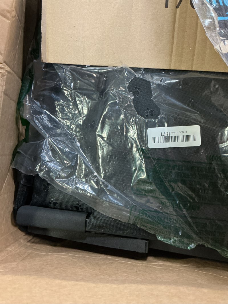 Condition photo showing As Is for Dog Stairs for Car - Foldable Dog Ramps for Large Dogs with Non Slip Surface, Portable Dog Steps for Cars and SUV, Truck, Support Up to 200 Lbs, 6 Steps 6 Steps Black