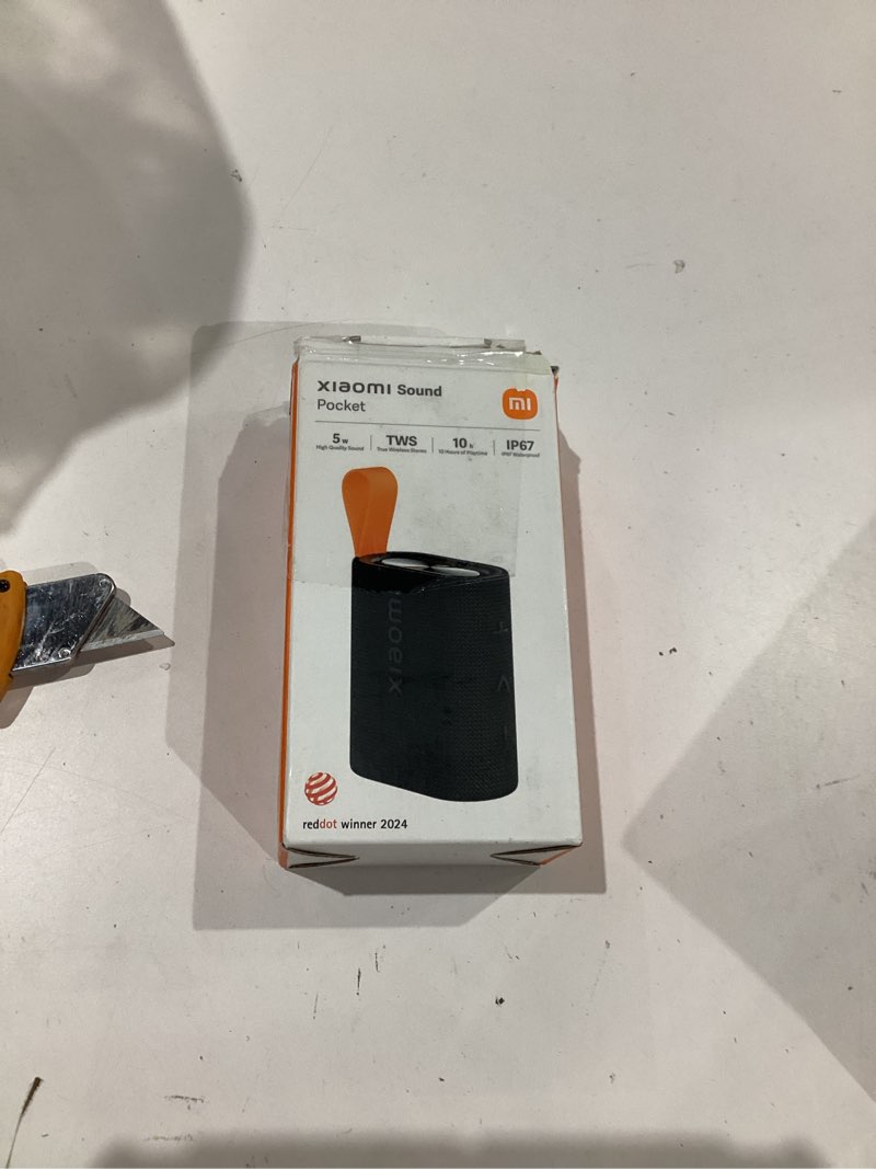 Condition photo showing Good Condition for xiaomi portable mini bluetooth speaker sound pocket, small outdoor best wireless blue tooth speaker 5.4 ip67 waterproof with 10 hours playback time, supports tws connection, black