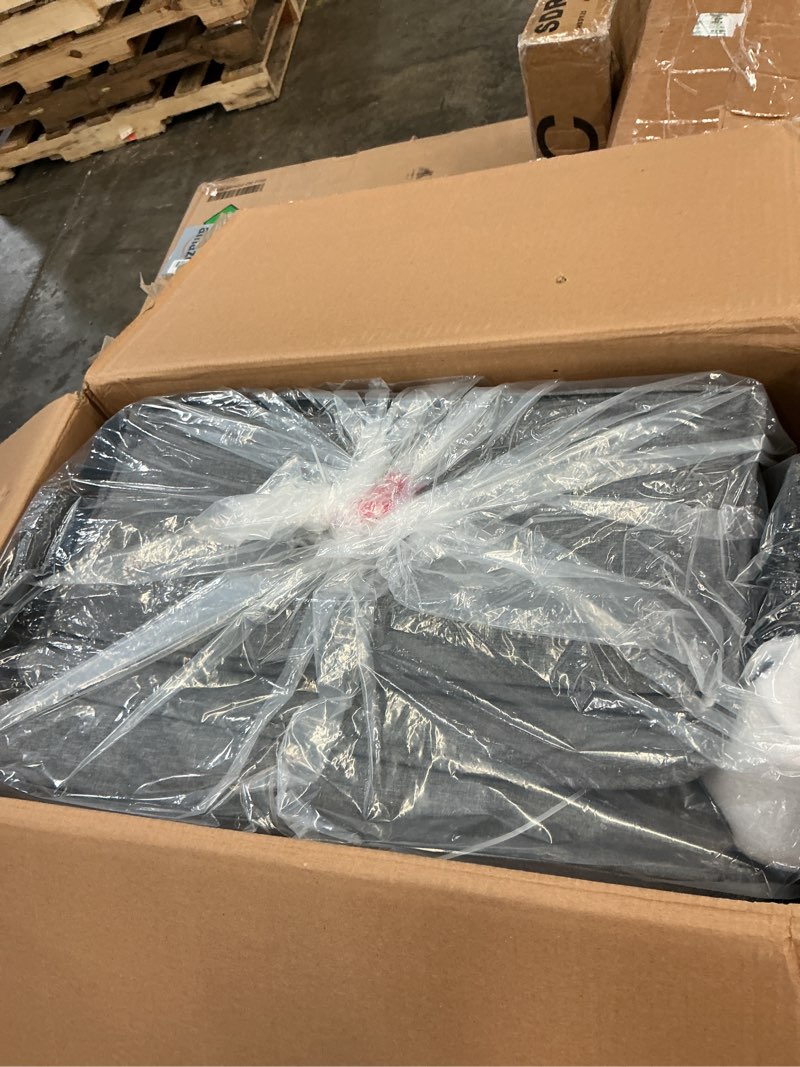 Condition photo showing New/Like New for jeep wrangler deluxe 4 seater stroller wagon by delta children - premium quad stroller wagon for 4 kids with convertible seats, adjustable push/pull handles, removable canopy & flat fold, grey