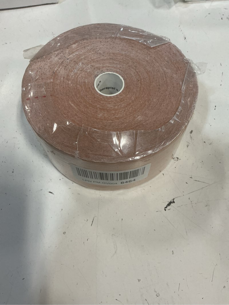 Condition photo showing New/Like New for therapist’s choice® extra wide kinesiology tape 3"x105' bulk roll (beige)