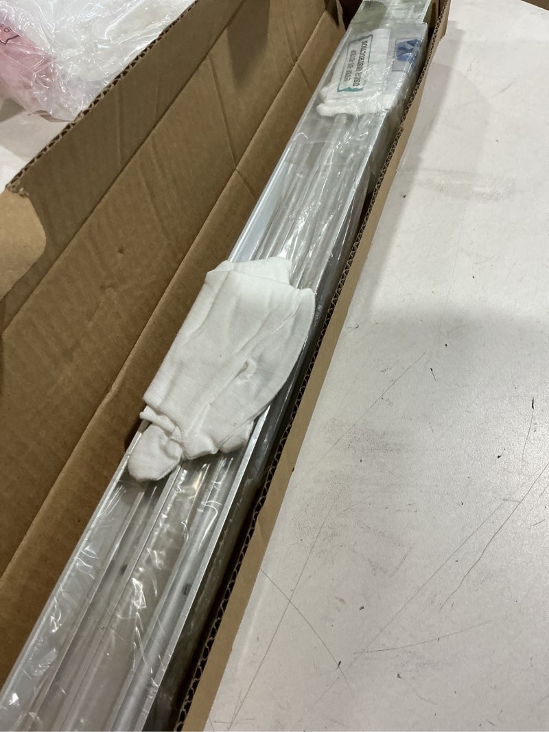 Condition photo showing Good Condition for metal floating frame for 20x20 stretched canvas with 0.6-0.8" deep, diy floater frames for flower floral pop fun art prints paintings, kitchen dining room accent decor, no glass & back (silver) 20"l x 20"w silver