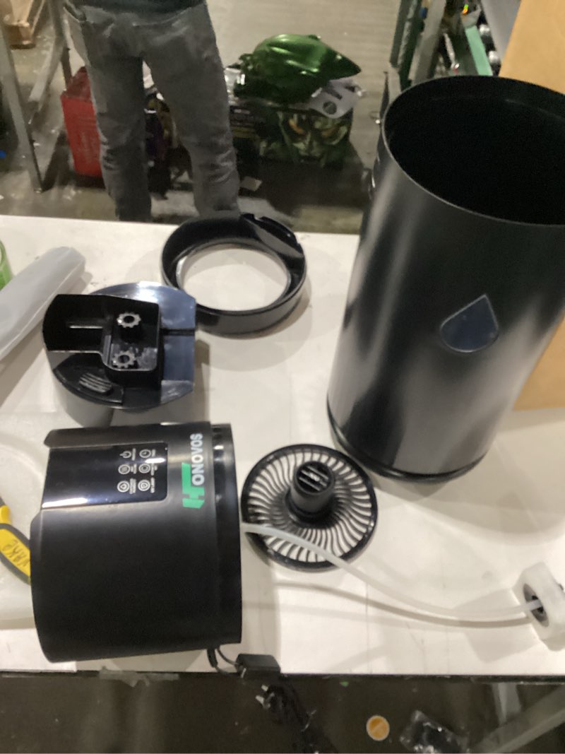 Condition photo showing As Is for Humidifiers for Large Room Home Bedroom 2000 sq.ft. 17L/4.5Gal Large Humidifier with Extension Tube & 4 Speed Mist,Top Fill Wholehouse Humidifier with 360°Nozzle for Plant Commercial Greenhouse(Black)