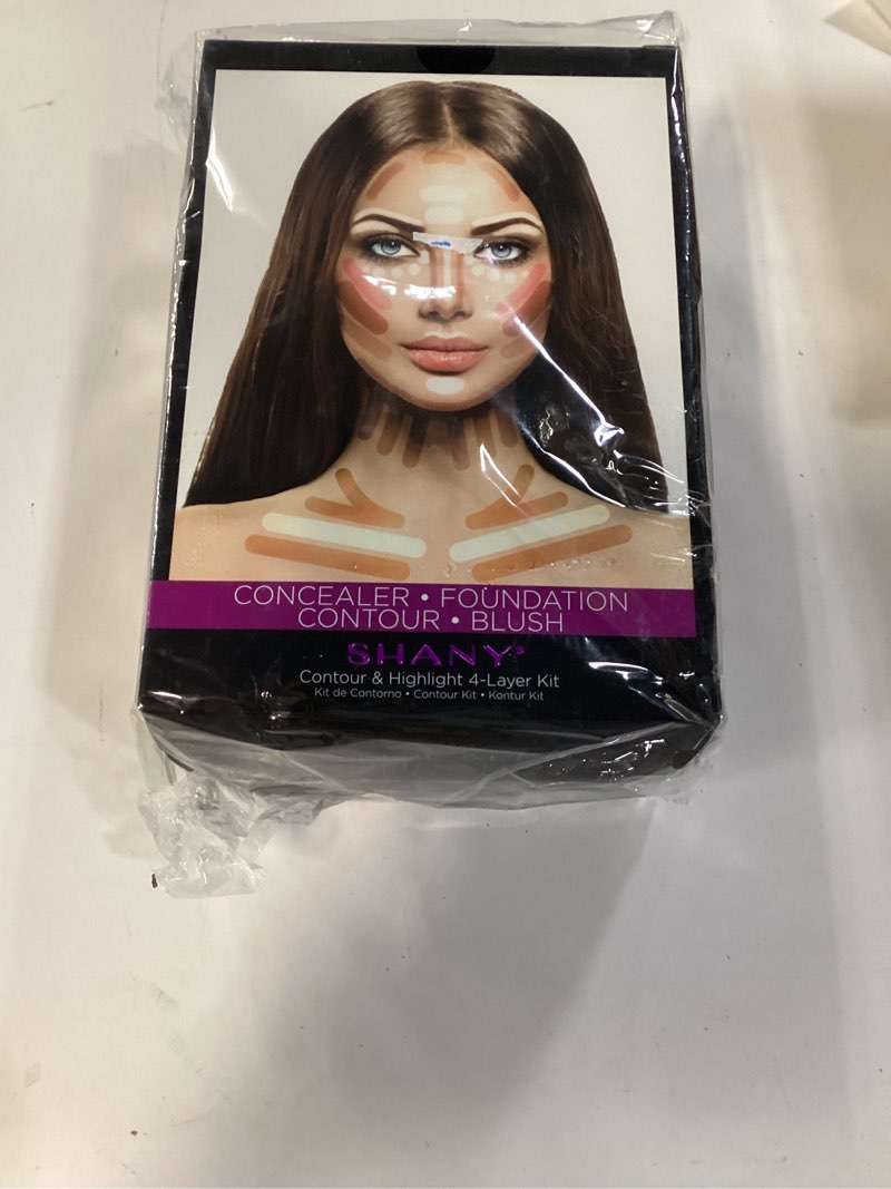 Condition photo showing New/Like New for SHANY 4-Layer Contour and Highlight Makeup Kit - Set of Concealer Palette, Color Corrector, Makeup Foundation Palette, Contour Highlight, and Blush Palettes Sets FACEKIT