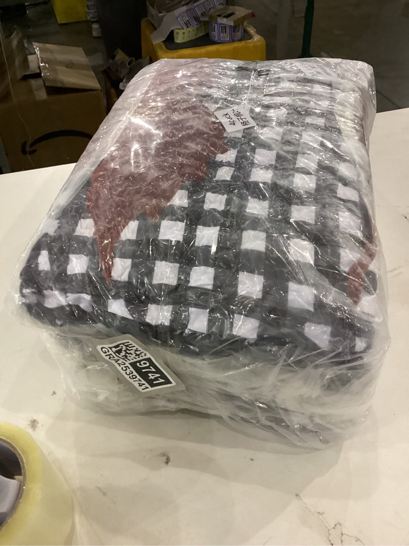 Condition photo showing New/Like New for Chunful 4 Pcs Thanksgiving Large Fall Rocking Chair Cushions, Maple Leaf Fall Chair Cushions Outdoor, Thanksgiving Buffalo Plaid Seat Cushion Waterproof for Patio Rocker Indoor Furniture(39" x 19") 39" X 19" Maple Leaf